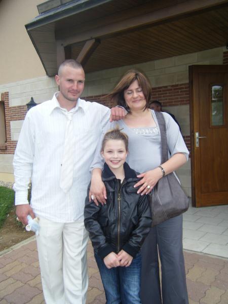SANDRA AVEC SON COUSIN MICHAEL ET SA COUSINE STEPHANIE